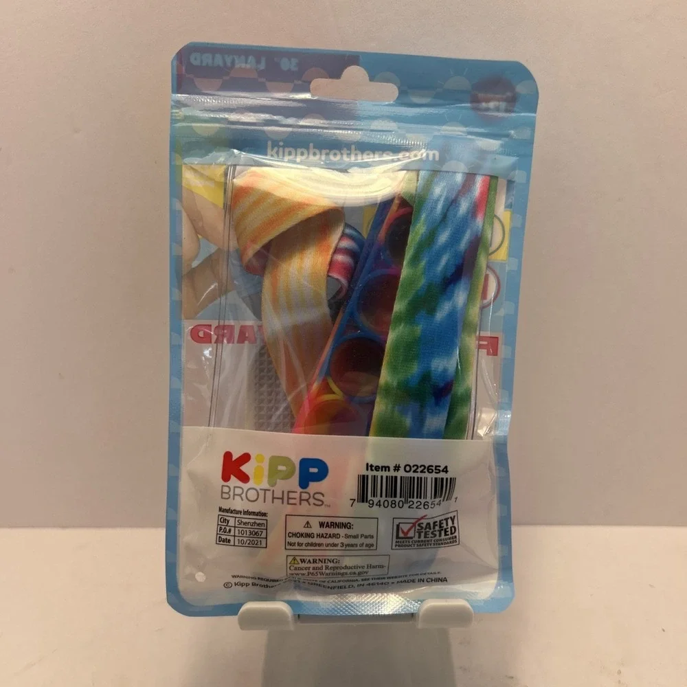 Fidget Lanyard 2 Push Pop Bubble Sensory Fidget Strips+id Holder 30 Inch